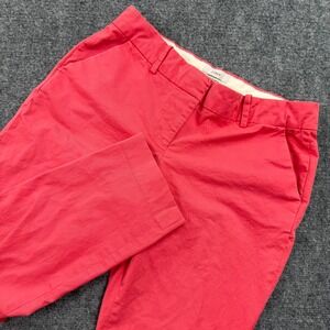 J.Crew Cafe Capri Pants 6 Pink Stretch Cotton Chino Trousers Women 57064
